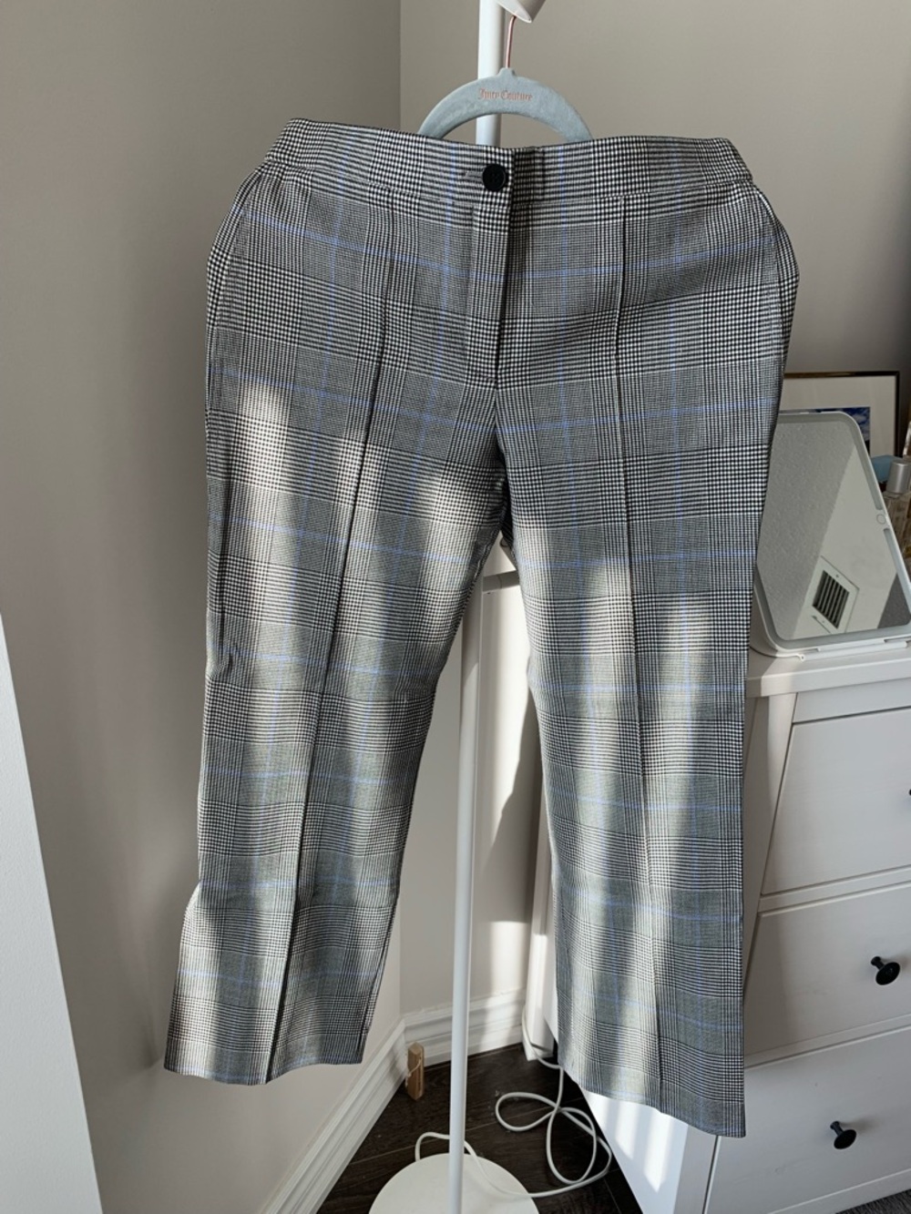 Theory Straight Leg Plaid Trousers - 96% Wool
